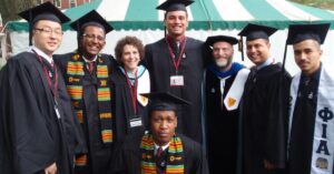 my college roommates and I at college graduation